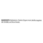 Ingredients list for Herbalife® Simply Probiotic, including maltodextrin, probiotic, and silicon dioxide.