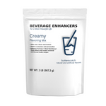 Creamy Flavoring Mix Beverage Enhancers for shakes and smoothies with cheesecake flavor, 2 LB packaging.